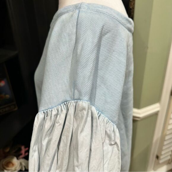 Pilcro and The Letterpress Mixed-Media Pullover Size Small - Picture 8 of 12